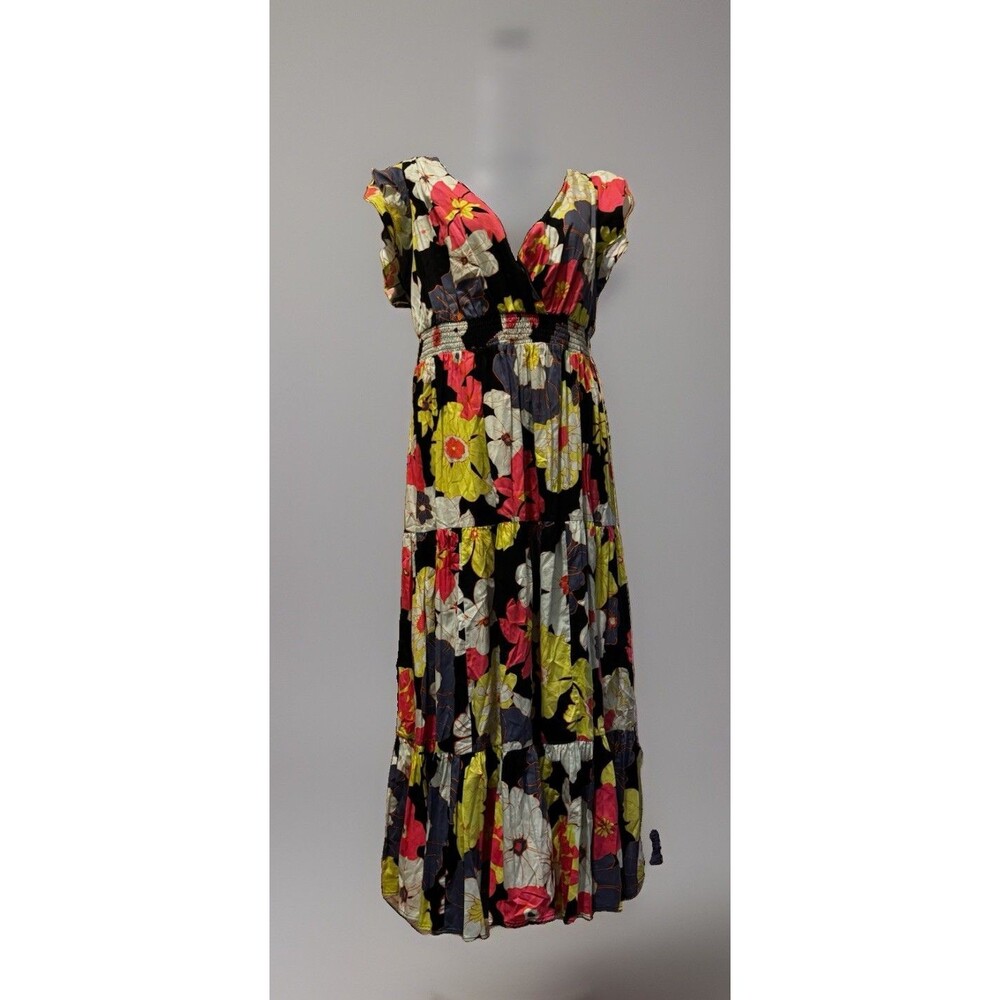 EUC ModCloth Colorful Honolulu Floral Vamped Up Vagabond Maxi Dress Sz 1X